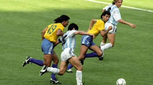 El pase de Maradona para Claudio Paul Caniggia