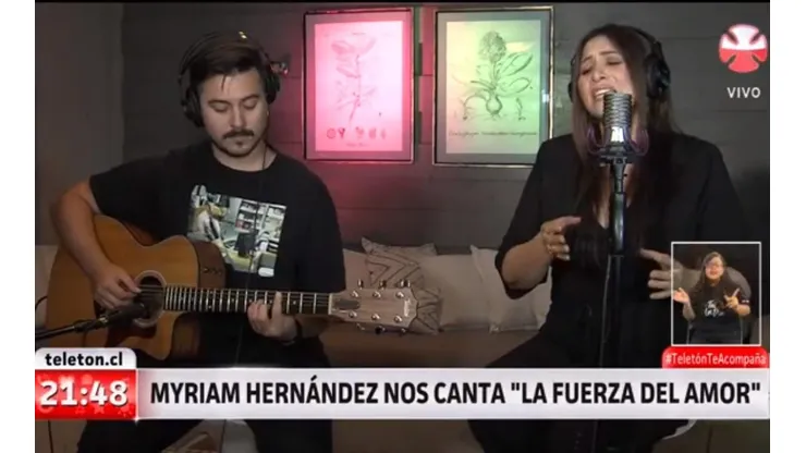 Myriam Hernández entregó emocionante interpretación para la Teletón 2020
