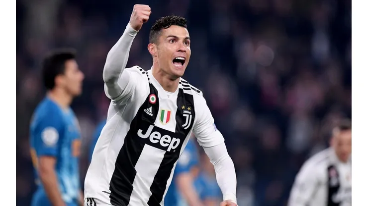 Cristiano Ronaldo festejando un gol en la Juventus