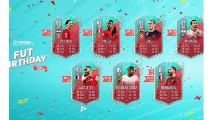 FUT Birthday con Van Dijk, Bale y Pogba