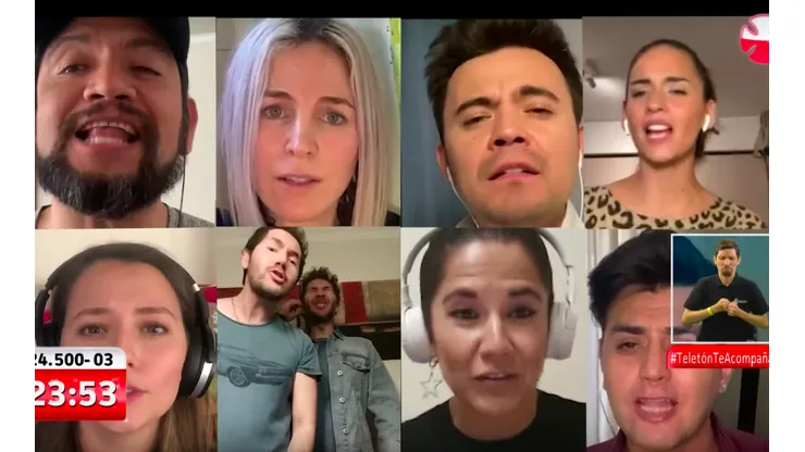 Los artistas colaboraron con la Teletón grabando el tema desde sus cuarentenas.