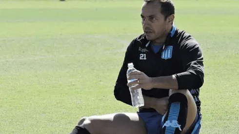Díaz entrenando en Racing