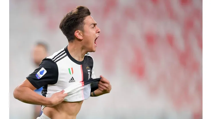 Paulo Dybala y uno de sus tantos goles en la Juventus
