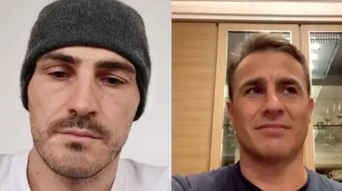Casillas y Cannavaro animan entretenido live de Instagram.