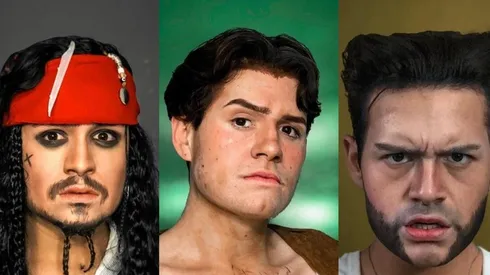 Desde Jack Sparrow a Wolverine, Usiel se ha disfrazado de varios personajes.