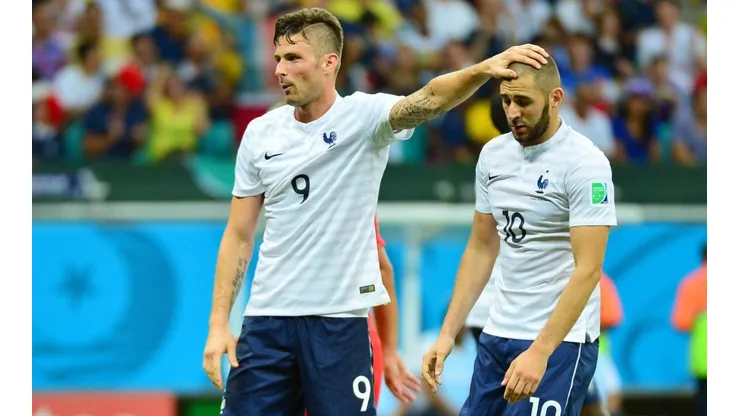 Olivier Giroud devolvió con virulencia el ataque de Karim Benzema