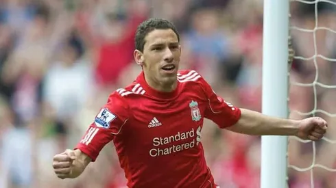 Maxi Rodríguez en su paso por Liverpool
