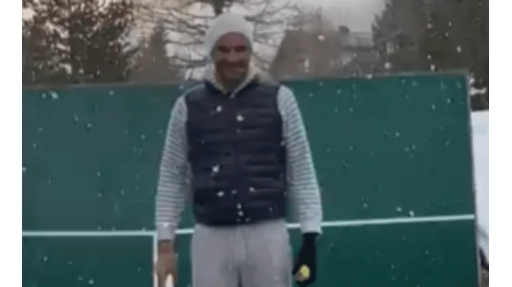Federer en la nieve