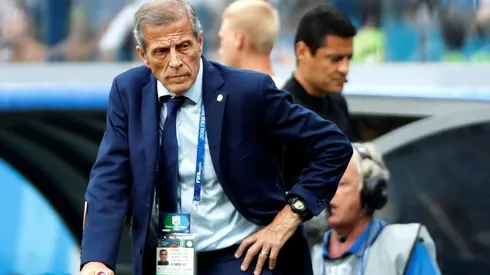 Óscar Tabárez en el Mundial 2018