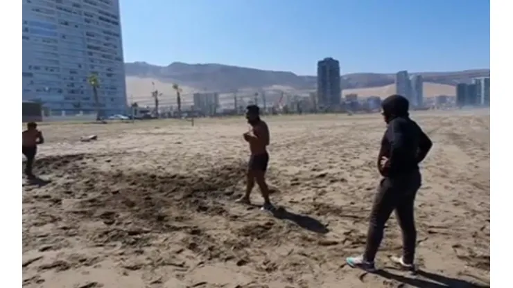El entrenamiento de Puch.