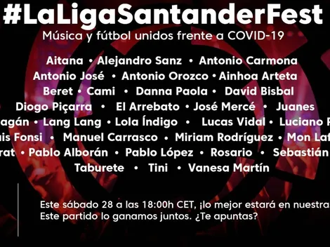 LaLiga Fest: La música y el deporte se unen para combatir el coronavirus