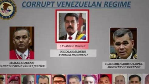 Ofrecen recompensa por captura de presidente de Venezuela, y varios de sus hombres fuertes.