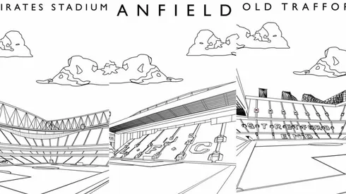 Estadios coloreables.