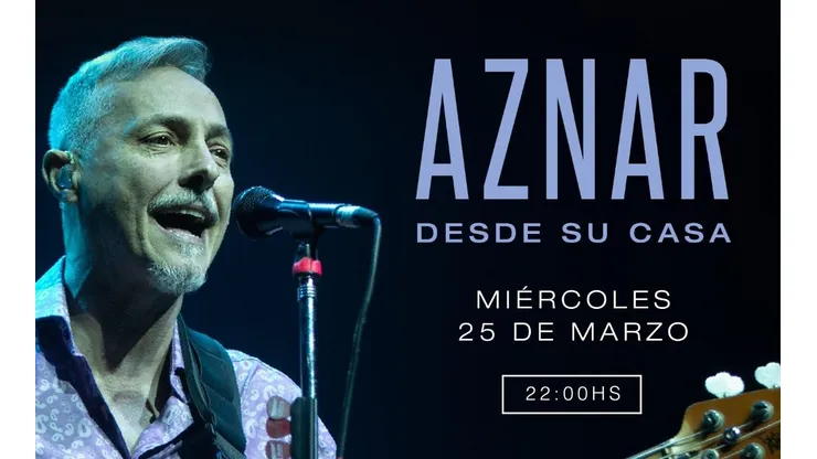 El argentino cantará desde su hogar.