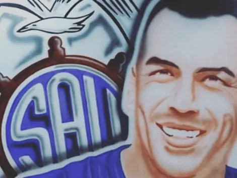 San Antonio rinde homenaje a Paredes con hermoso lienzo