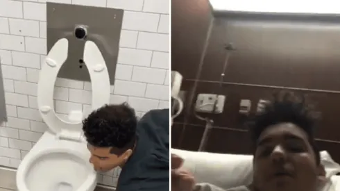 El joven lamió la superficie de un inodoro burlándose del Covid-19, y ahora reveló que tiene el virus.