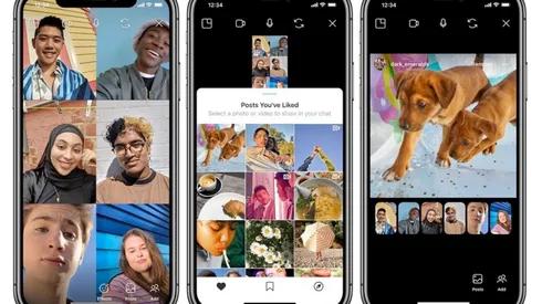 Instagram permite ahora compartir pantalla durante una videollamada