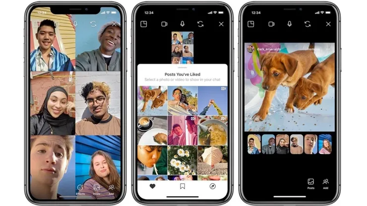 Instagram permite ahora compartir pantalla durante una videollamada