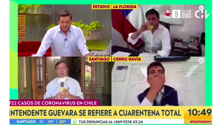 Matinal de CHV sostiene rudo intercambio con el intendente Guevara