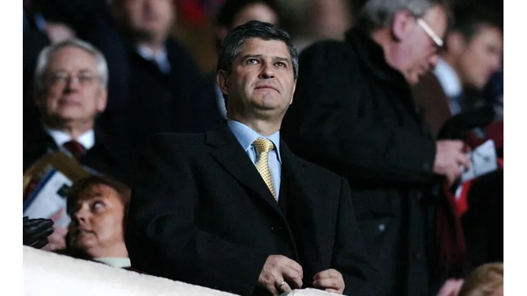 Fernando Martín en su época de presidente del Real Madrid.