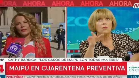 Cathy Barriga protagoniza áspero round con la edil de Providencia y Diana Bolocco.