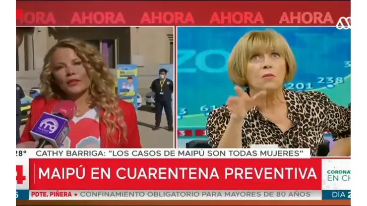 Cathy Barriga protagoniza áspero round con la edil de Providencia y Diana Bolocco.