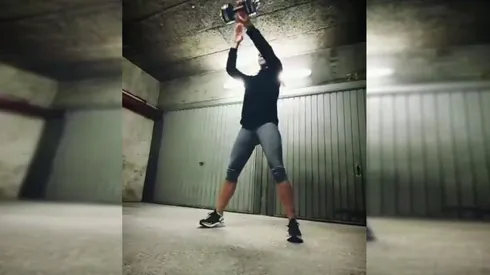 El entrenamiento en cuarentena de Tiane.