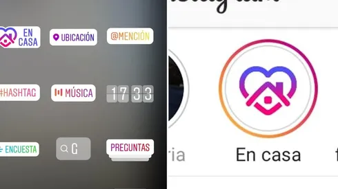 Instagram añade el sticker "en casa" durante la emergencia del Covid-19