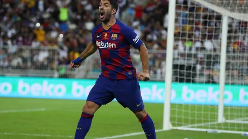 Luis Suárez y su grito de gol