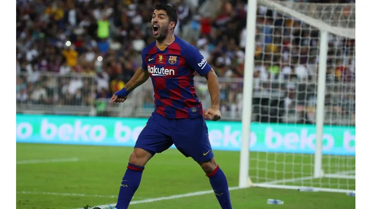 Luis Suárez y su grito de gol