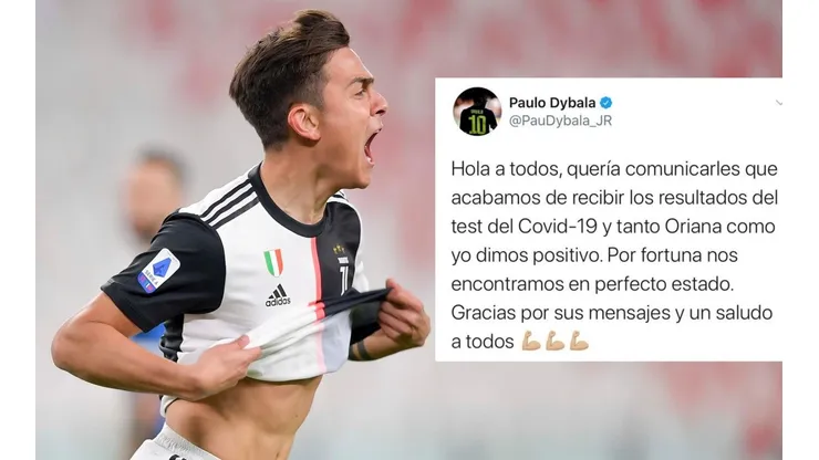 Paulo Dybala cuenta por Twitter de su estado