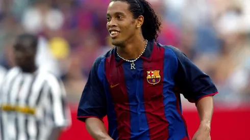 Ronaldinho en sus días en Barcelona