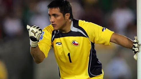 Pinto jugando por Chile en los tiempos de Bielsa