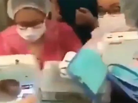 Funcionarias de hospital de Talcahuano confeccionan sus propias mascarillas