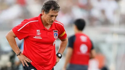 Mario Salas cuando era DT de Colo Colo