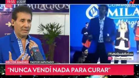 Héctor Giménez ofrecía como "cura milagrosa" una mezcla de alcohol en gel con nardo puro.