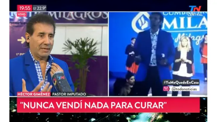 Héctor Giménez ofrecía como "cura milagrosa" una mezcla de alcohol en gel con nardo puro.