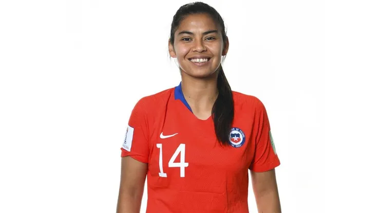 Pardo posa para la FIFA en el Mundial de Francia 2019.