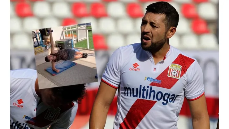 Pepe se entrena en casa.