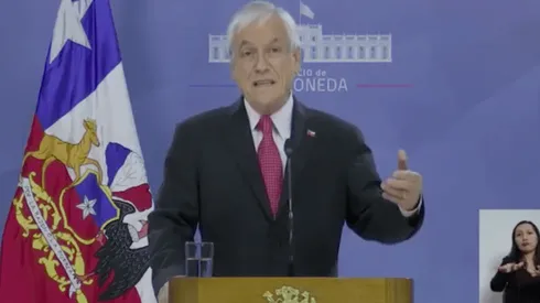 Sebastián Piñera anunció el estado de catástrofe en todo el territorio nacional.