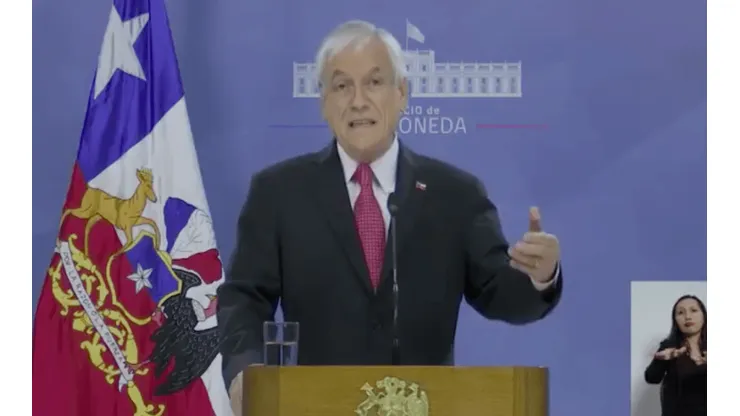 Sebastián Piñera anunció el estado de catástrofe en todo el territorio nacional.