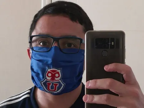 Hincha confecciona una mascarilla de la U contra el coronavirus