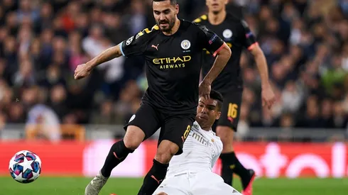 Gündogan efrentando al Real Madrid en Champions League