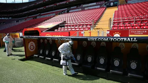El estadio de Galatasaray fue sanitizado
