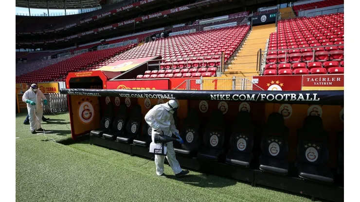 El estadio de Galatasaray fue sanitizado