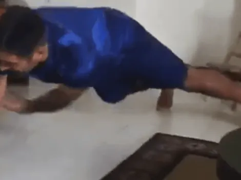 Video: Nelson Tapia se entretiene en casa con especial ejercicio