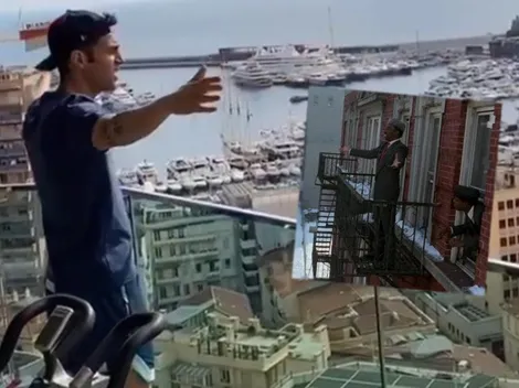 Fàbregas imita notable escena ochentera en medio de su cuarentena