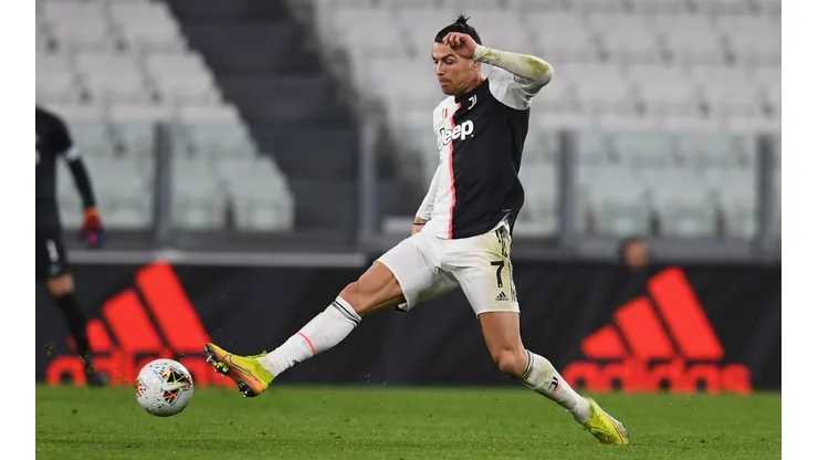 Cristiano Ronaldo con la Juventus ante el Inter a estadio vacío