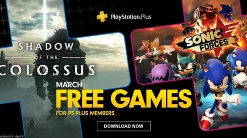 PS Plus: Shadow Of The Colossus y Sonic Forces son los juegos gratis de marzo