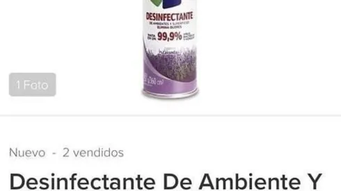 Los desinfectantes en aerosol han disparado sus precios.